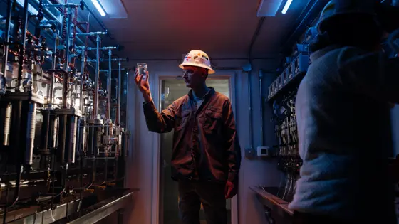 Technician Inspecting Water Quality