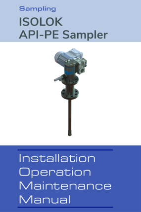 Image of ISOLOK API-PE  Sampler IOM Instruction Manuals