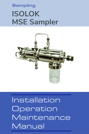 Image of ISOLOK MSE Sampler IOM Instruction Manuals