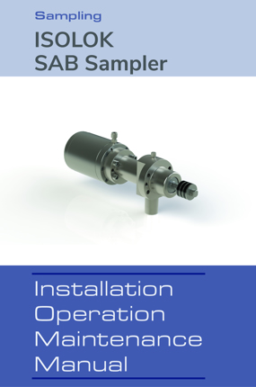 Image of ISOLOK SAB Sampler IOM Instruction Manuals