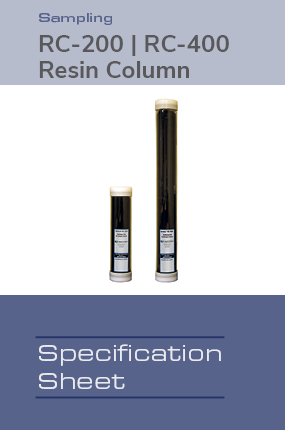 Image of RC 200 & 400 Refillable Resin Column Spec Sheet