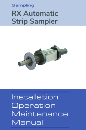 Image of Model RX Sampler Instruction Manual Instruction Manuals