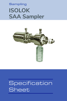 Image of ISOLOK SAA Sampler Spec Sheet Spec Sheets