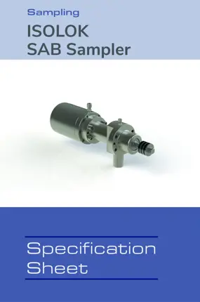 Image of ISOLOK SAB Sampler Spec Sheet