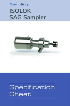 Image of ISOLOK SAG Sampler Spec Sheet Spec Sheets