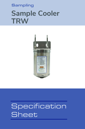 Image of TRW Sample Cooler Spec Sheet Spec Sheets